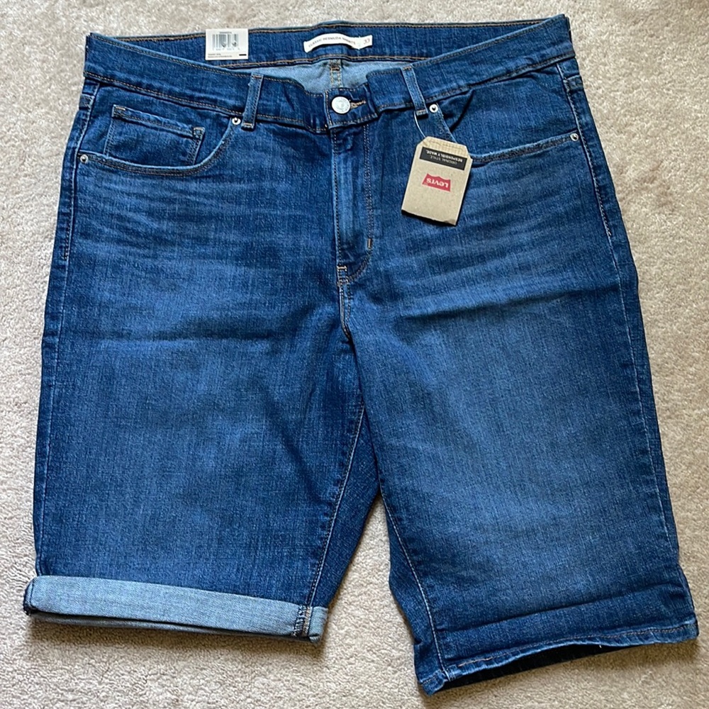 Levi's Dark Blue Denim Bermuda Shorts